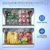 VEVOR 24" Undercounter Refrigerator, 2 Drawer Built-in Beverage Refrigerator with Touch Panel, 5.12 Cu.ft. Capacity