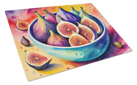 NEW Colorful Figs Glass Cutting Board Decorative Tempered Glass Kitchen Cutting and Serving Board Large Size Chopping Board