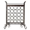 Silvano Wine Rack 5x5 with Removable Tray; Dark Bronze