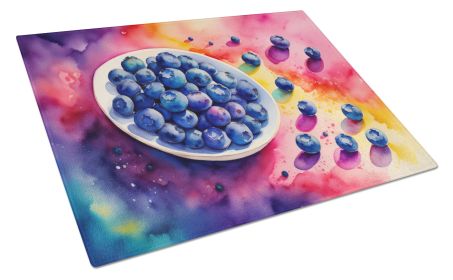 NEW Colorful Blueberries Glass Cutting Board Decorative Tempered Glass Kitchen Cutting and Serving Board Large Size Chopping Board