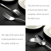 Aursear Stainless Steel Flatware Sets, 20 Pieces Silverware Sets, Forks and Spoons,Service for 4