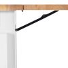 Kitchen Cart with Rubber wood Drop-Leaf Countertop, Concealed sliding barn door adjustable height