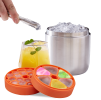 Portable ice Maker Travel ice bucket three layer DIY ice cup ice lattice + cold storage vehicle ice making without BPA capacity 650ml Camping fast ref