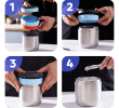 Portable ice Maker Travel ice bucket three layer DIY ice cup ice lattice + cold storage vehicle ice making without BPA capacity 650ml Camping fast ref