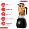 5 Core 2L Professional Countertop Blender For Kitchen 68 Oz 2000W High Speed BPA Free 6 Titanium Blade Smoothie Blender Electric For Soup Shake Juice