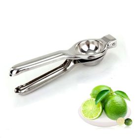 1pc Stainless Steel Lemon Squeezer Press; Hand Juicer Kitchen Tool