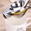 1pc Stainless Steel Lemon Squeezer Press; Hand Juicer Kitchen Tool