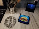 I Want Mine Dressed Hamburger Pair of Pot Holders Kitchen Heat Resistant Pot Holders Sets Oven Hot Pads for Cooking Baking BBQ, 7 1/2 x 7 1/2