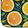 Colorful Lemons Dish Drying Mat Absorbent Dish Drying Mat Pad for Kitchen Counter Dish Drainer Mat for Countertop, 14 x 21", Multicolor